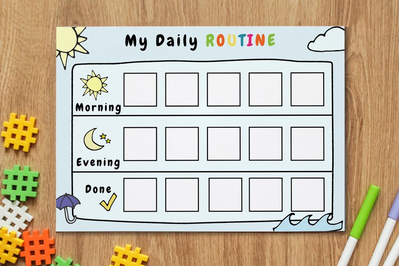 Daily Routine Chart For Kids Daily Planner Schedule Chore Checklist daily-routine-chart-for-kids-daily-planner-schedule-chore-checklist