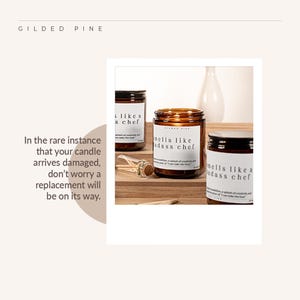 Chef Gift, Culinary School Grad, Custom Candle, Graduate New Cook, Funny Baker Gift Congratulations Care Package, Smells Like a Badass Chef image 4