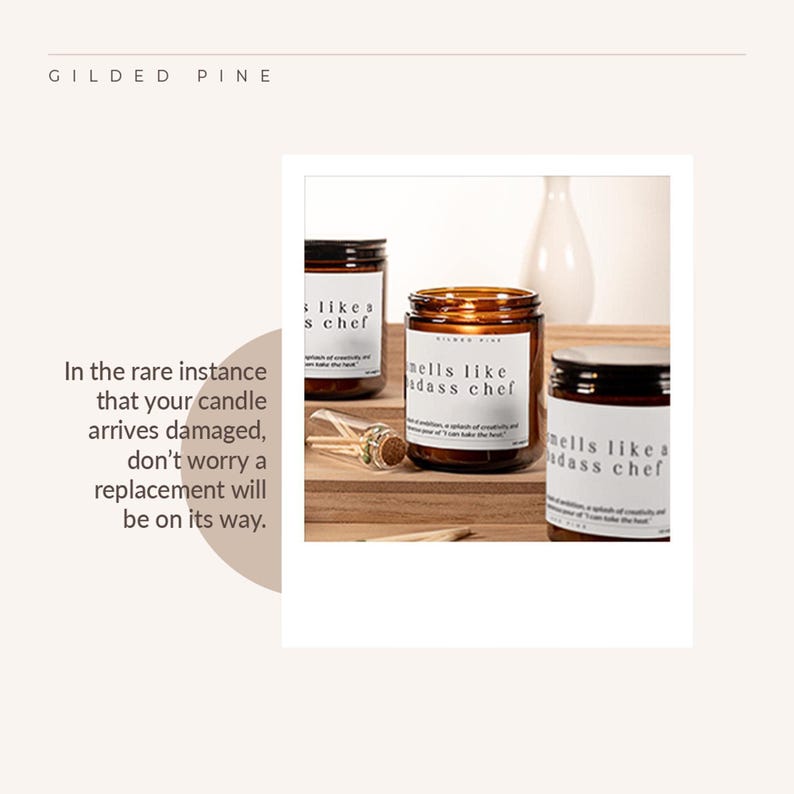 Chef Gift, Culinary School Grad, Custom Candle, Graduate New Cook, Funny Baker Gift Congratulations Care Package, Smells Like a Badass Chef image 4