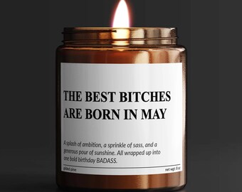 Vela de cumpleaños de mayo – Tauro Géminis – Divertido regalo de cumpleaños para "mejores amigas"