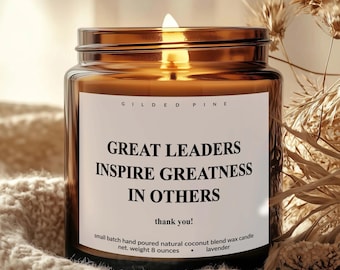 Los grandes líderes inspiran grandeza en los demás - Regalo de agradecimiento - Gracias