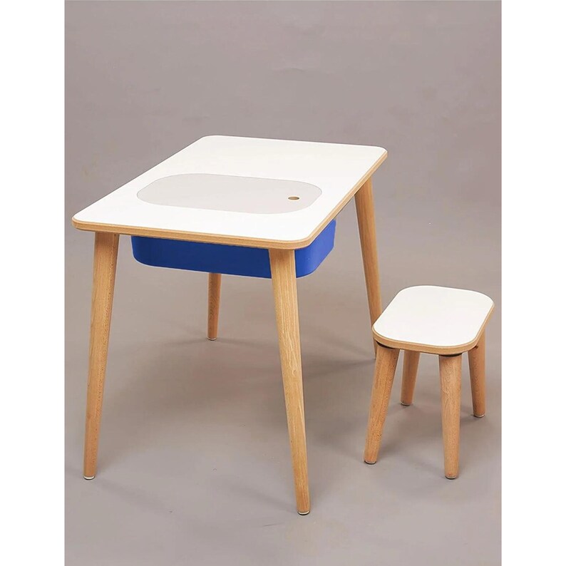 Sensory Table Activity Table Wooden Play Table With Bins Etsy