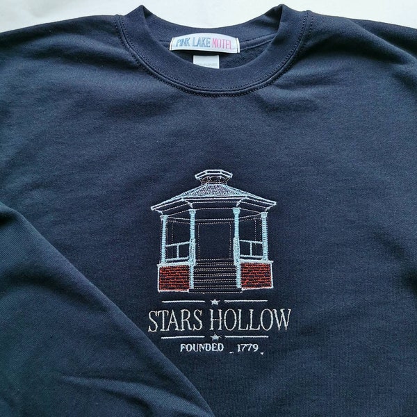 Embroidered crewneck / t-shirt / hoodie - Gazebo stars hollow