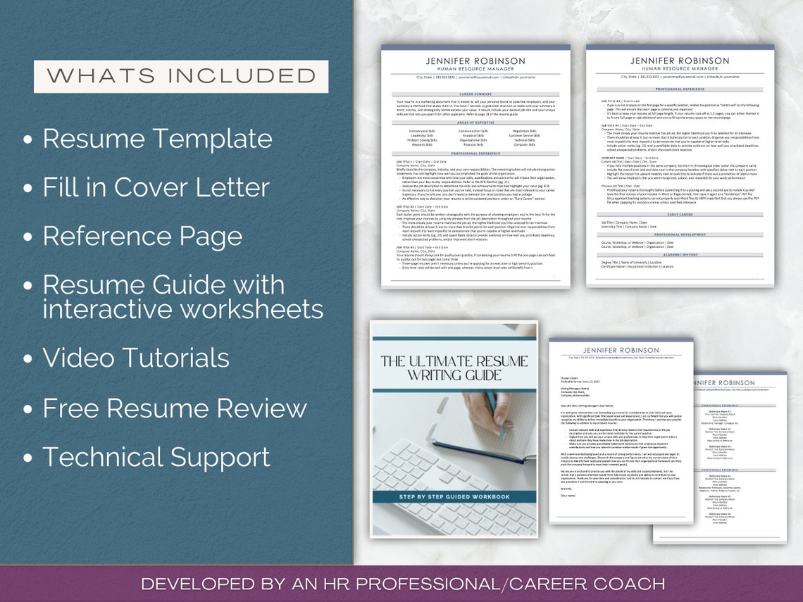 ATS Friendly Resume Template for Google Docs, Professional Executive ...