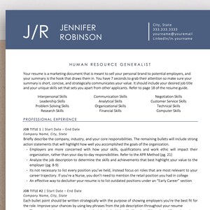 Resume Template, Modern Executive Resume Template 2022, ATS Resume Template, Resume Template Google Docs, Two Page Resume Template for Word