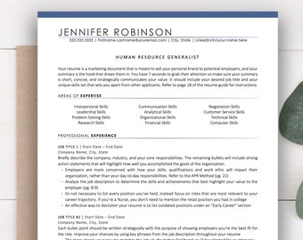 Clean, Executive Resume Template 2023, Modern CEO Resume Template for Word and Apple Pages, Resume Template, 1, 2 Page Director Resume