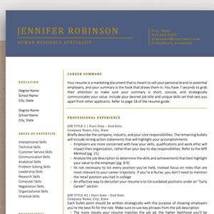 Modern Executive Resume Template 2023, 1 & 2 Page Resume Template, ATS Friendly Resume Template, CV Template, ATS Resume Template for Word