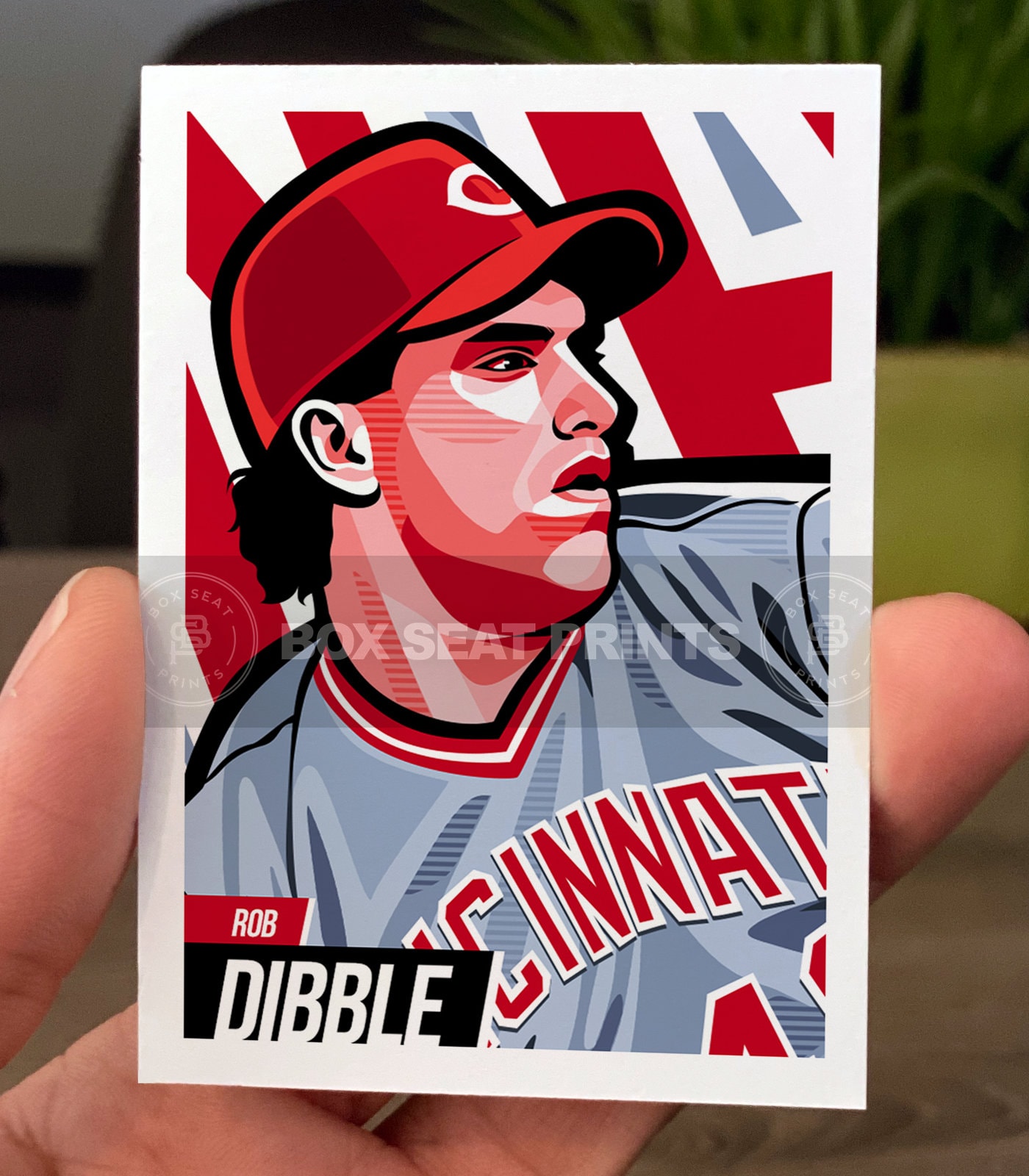 Rob Dibble Cincinnati Reds Custom Baseball Card Series 1 Card 