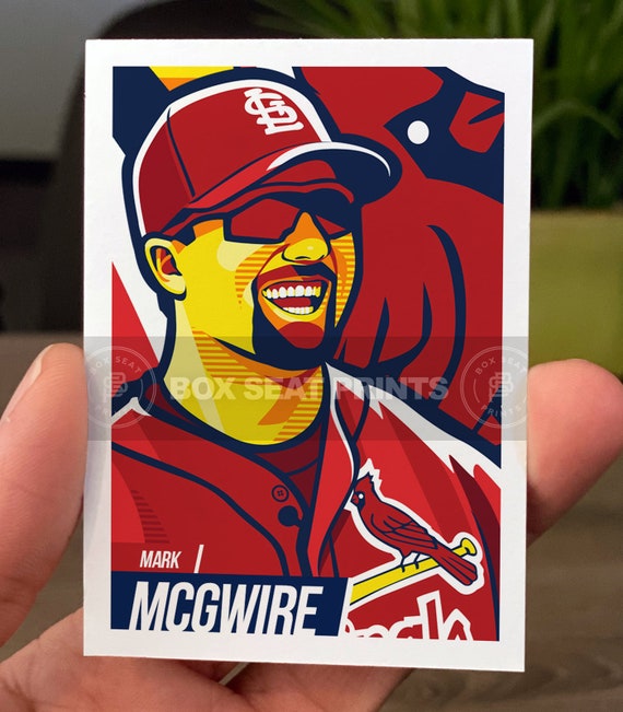 mark mcgwire cardinals baseball card