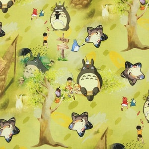 Japanese Anime Fabric Animation Cartoon Fabric 100% Cotton Cartoon Cotton Fabric By The 45cm