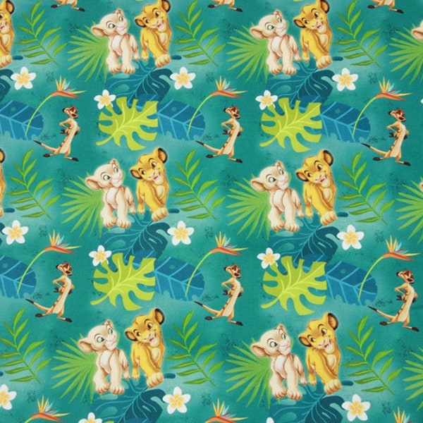 Lion King Fabric Lion Simba Mufasa Fabric 100% Cotton Cartoon Cotton Cotton Fabric By The 45cm