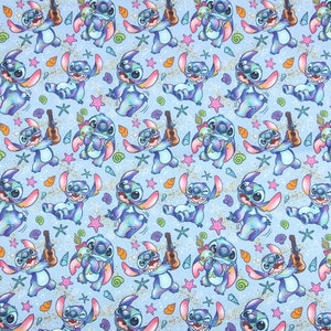 Dancing Singing Stitch Fabric Blue Koala Fabric 100% Cotton Cartoon Cotton Fabric By The 45cm