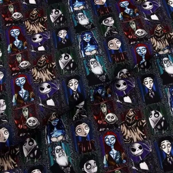 The Nightmare Before Christmas Fabric Halloween Fabric 100% Cotton Cartoon Cotton Fabric By The Half Meter