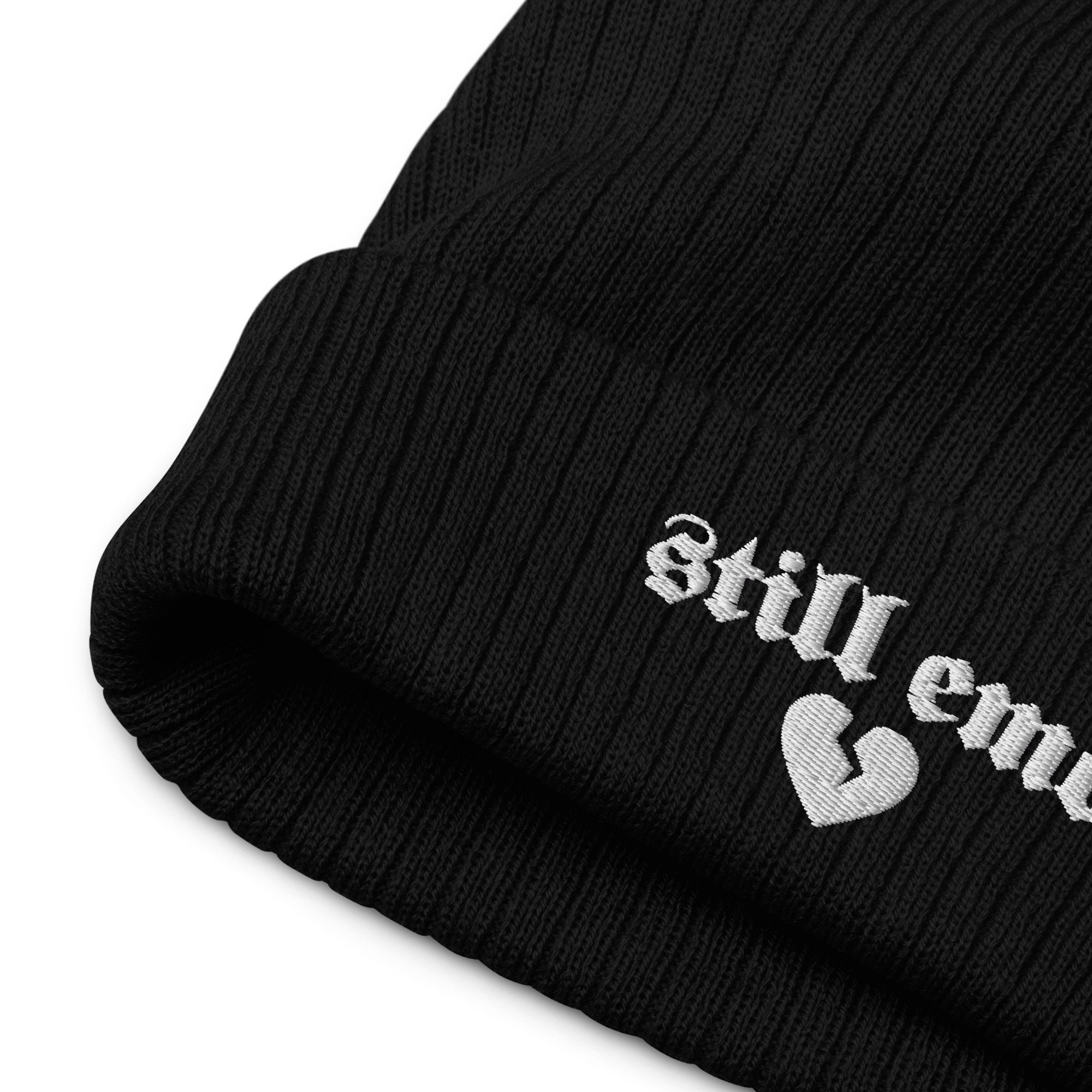 Still Emo Ribbed Knit Beanie - Etsy