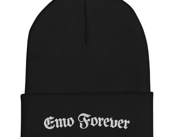 Emo Forever Cuffed Beanie