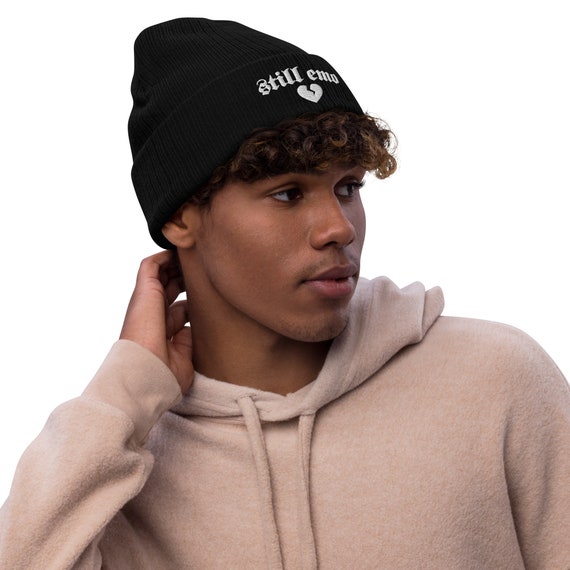 Still Emo Ribbed Knit Beanie - Etsy