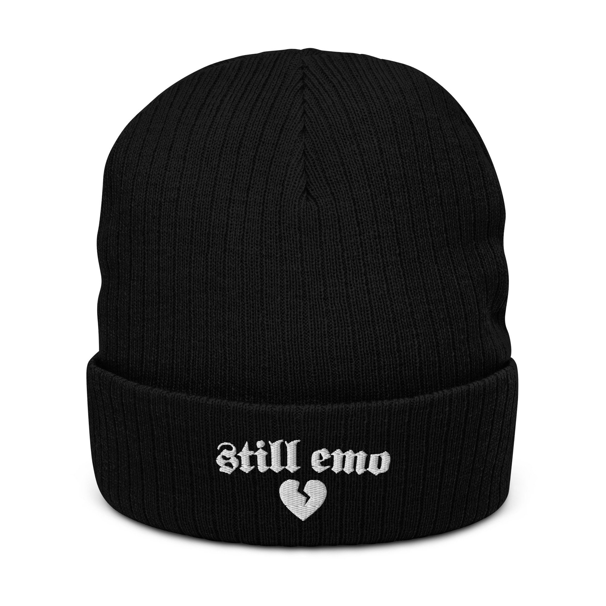 Still Emo Ribbed Knit Beanie - Etsy