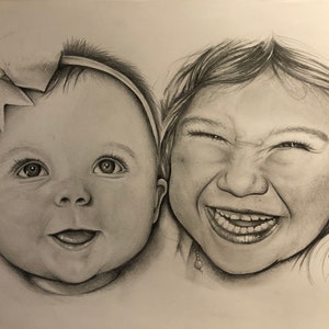Hand drawn personalised portraits