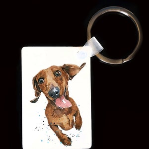 Dachshund Keyrings (Assorted) . Dachshund Keyring Dog Keyring, Doxie Keyring