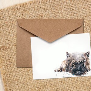 Tarjeta de felicitación de Cairn Terrier IV: tarjeta de perro Cairn Terrier, tarjeta de perro Cairn Terrier, tarjeta de felicitación de perro Cairn Terrier