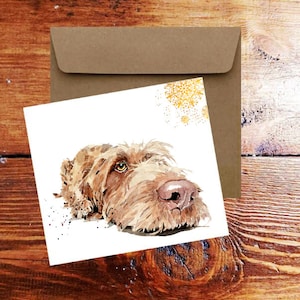 Carte de vœux de Noël Vizsla à poil dur.Cartes Vizsla à poil dur, cartes Vizsla à poil dur, cartes de vœux de Noël Vizsla à poil dur