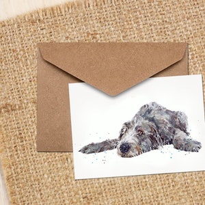 Irish Wolfhound Greeting / Note Card.Irish Wolfhound Karten,Irish Wolfhound Art Karten, Irish Wolfhound Greetings Cards