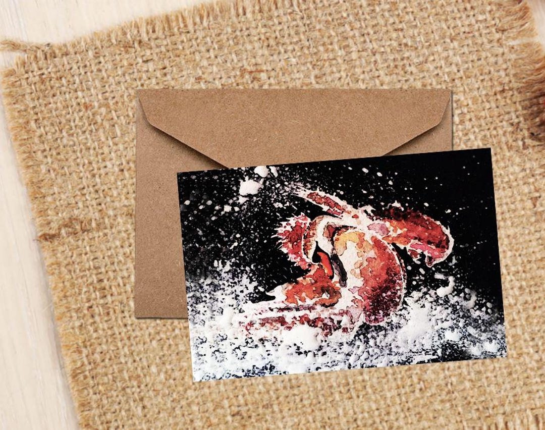 Swan Greeting/note Card-giraffe Art Card, Swan Greeting Card ,swan Art ...