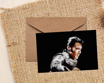 Elvis Presley Greeting Card | Music Lover Gift | (4x6" Blank) | EdswatercoloursCard