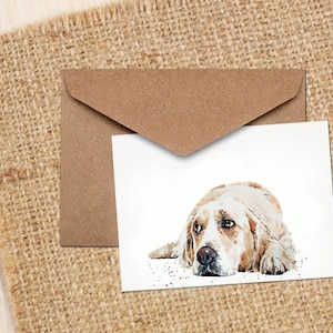 Golden Retriever Greeting/Note Card.Golden Retriever cards,Golden Retriever note cards, Golden Retriever Art greeting cards