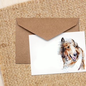 Rough Collie Greeting/Note Card-Rough Collie cards,Rough Collie cards ,Rough Collie greetings cards