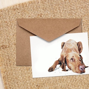 Vizsla Greeting/Note Card.Vizsla cartes,Vizsla note cards, Vizsla cartes de vœux,Vizsla cartes de vœux Vizsla