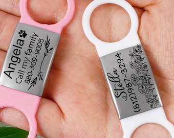 Silent pet ID tag,Slide on pet tag,Custom pet tag,Pet tag dog,Pet tag cat,Pet ID-Dog tag,Cat tag,Puppy tag-Quiet pet tag,Pet tag name tag