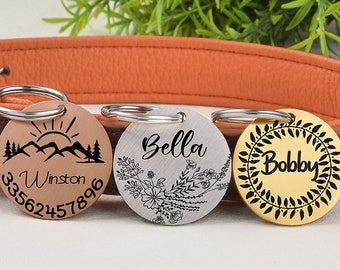 Engraved Pet Tag,Custom Dog Tag,Microchip Dog Tag,Gifts for Dogs,Pet dog tag,Puppy tag,Pet Tags Cat,Stainless Steel Dog Tag,cute dog tag