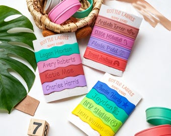 Personalized Bottle labels,Bottle Bands for Kid,Cup label bands, Sippy cup label, Water bottle label,Sport bottle label,Engraved Band Gift
