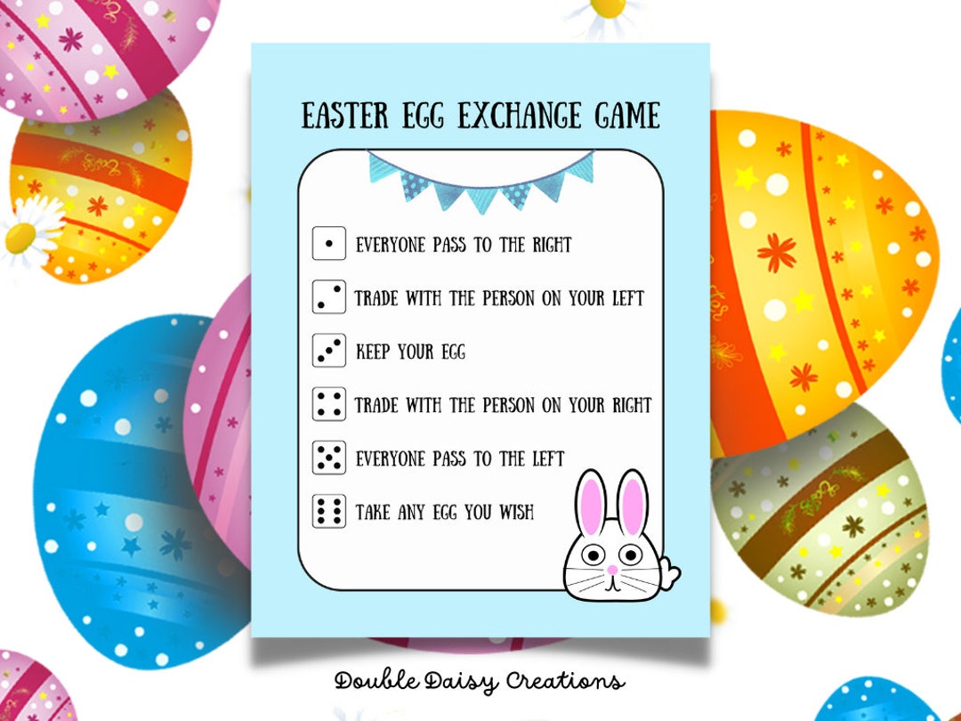 Easter Egg Exchange Game, Easter Party Game, Classroom Party Game Etsy