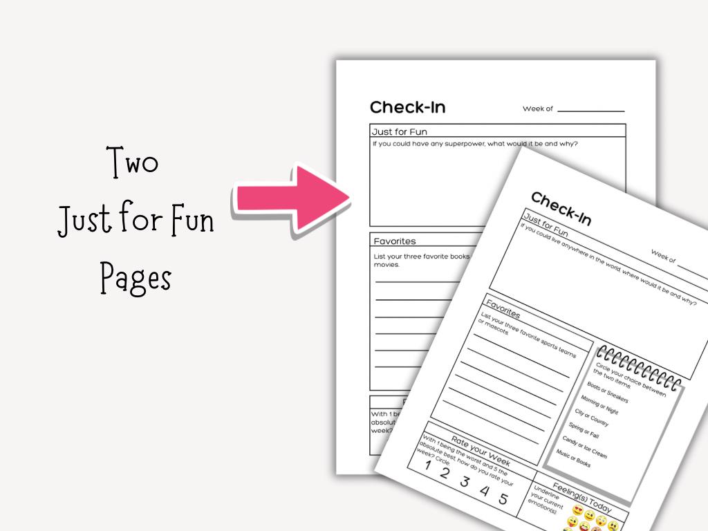 Daily Check In Sheet Printable Student Weekly Check-in Sheets (PDF), Academic Support Check ...