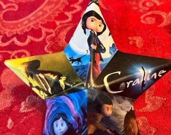 Coraline - Adorno navideño - Horror - Hecho a mano - Cómic - Regalo - Reliquia