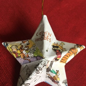 Calvin and Hobbes - Christmas - Ornament - Handmade - Comic Book - Gift - Heirloom