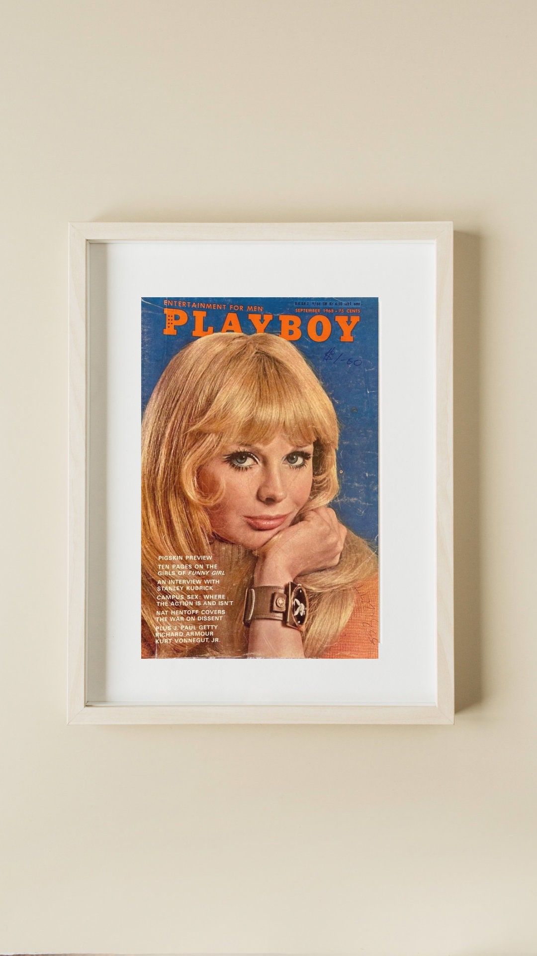 ORIGINAL PLAYBOY December 1968 Playmate of the Year Collectors Front