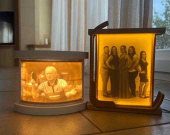 Personalisiertes 3D Lichtrelief – 8K-Resin-Druck für höchste Detailtreue - Patentiertes LED-Beleuchtungssystem– Individuelles Foto-Geschenk