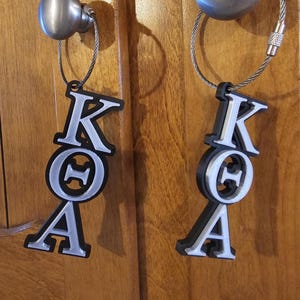 Custom Greek Keychain for Fraternities, Sororities, or other organizations