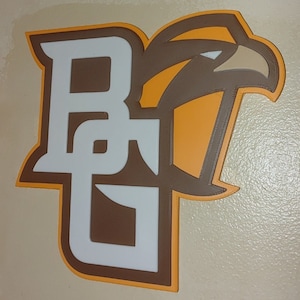 Bowling Green State University Falcons 3D Printed Wall Sign