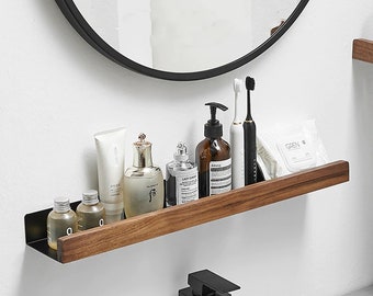 Bathroom Shelf Organizer Shampoo Holder Towel Stand Makeup Storage Rack  Bathroom Accessories Aluminum Wall Mounted No-Drilling