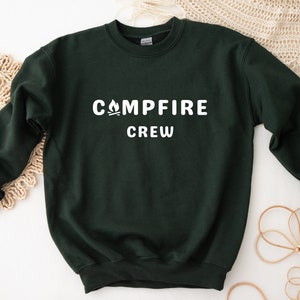 Campfire Crew Pullover Sweatshirt, Geschenk für Outdoor-Liebhaber, Geschenk für Wanderer Camper Sweatshirt
