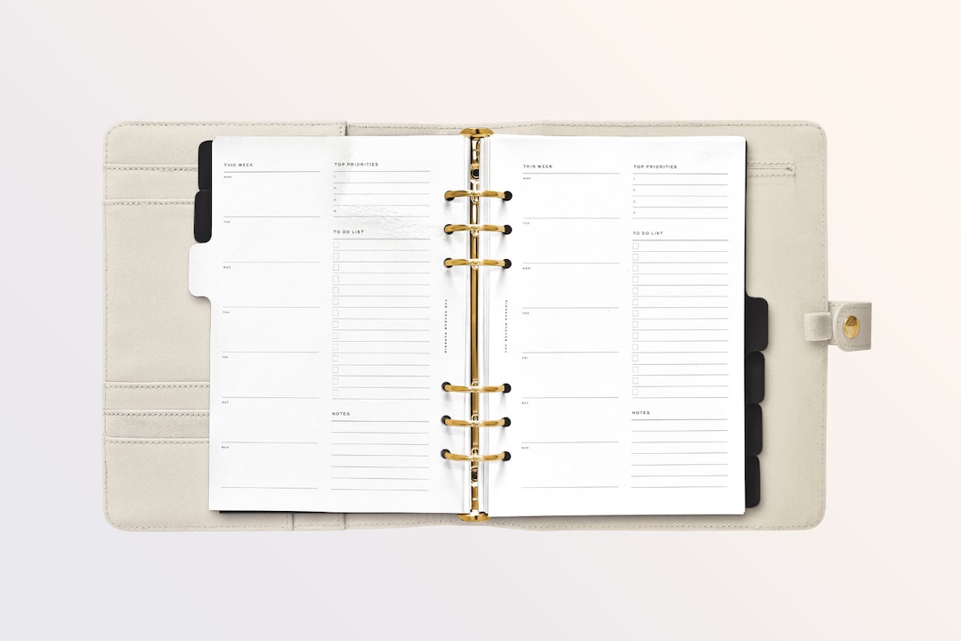2024 Planner Weekly Planner Inserts Minimalist Planner Etsy UK