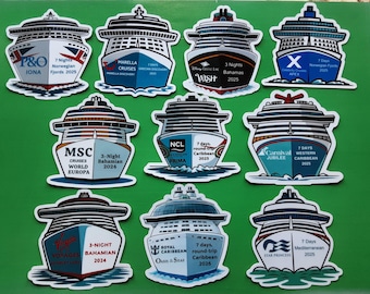 Customisable Cruise Line Inspired Stateroom Door Handmade Magnet Disney Royal Caribbean P&O Marella and More