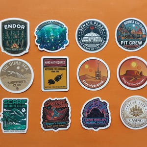 Star Wars Universe Travel Inspired Handmade Sticker