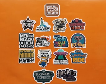 Universal Studios Orlando attractions and shows inspired handmade stickers 1.00 each