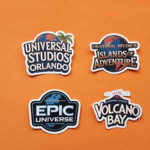Universal Studios Orlando theme parks inspired handmade stickers Epic Universe