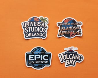 Universal Studios Orlando theme parks inspired handmade stickers Epic Universe